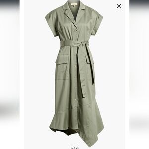 🦋🦋🦋Host Pick🦋🦋🦋Du paradis tie waist Assymetric Hem shirt dress
